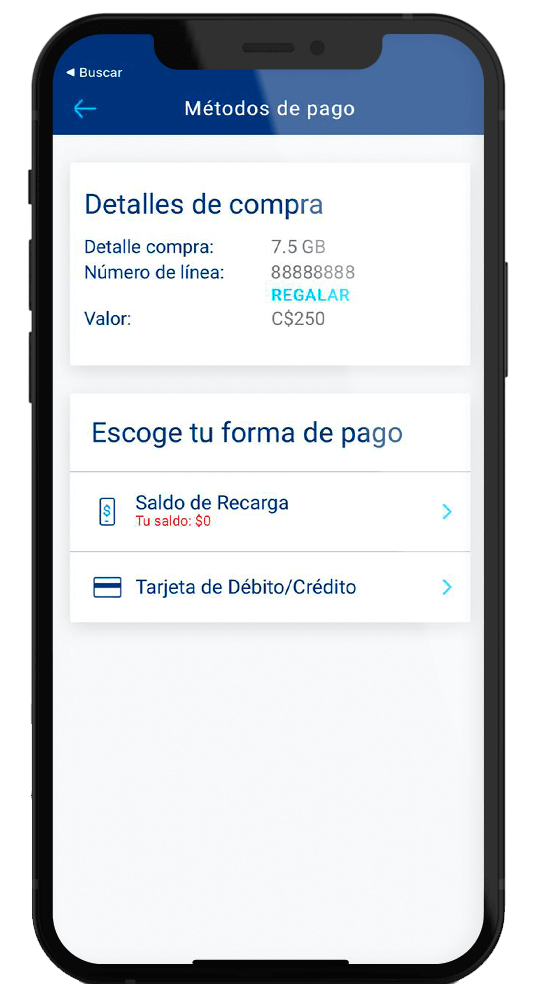 Método de Pago | Compra Bonos de Internet | App - Recarga Tigo Nicaragua