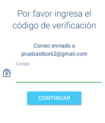 3. Recibirá un código de 6 dígitos en el Email proporcionado - Tigo Nicaragua