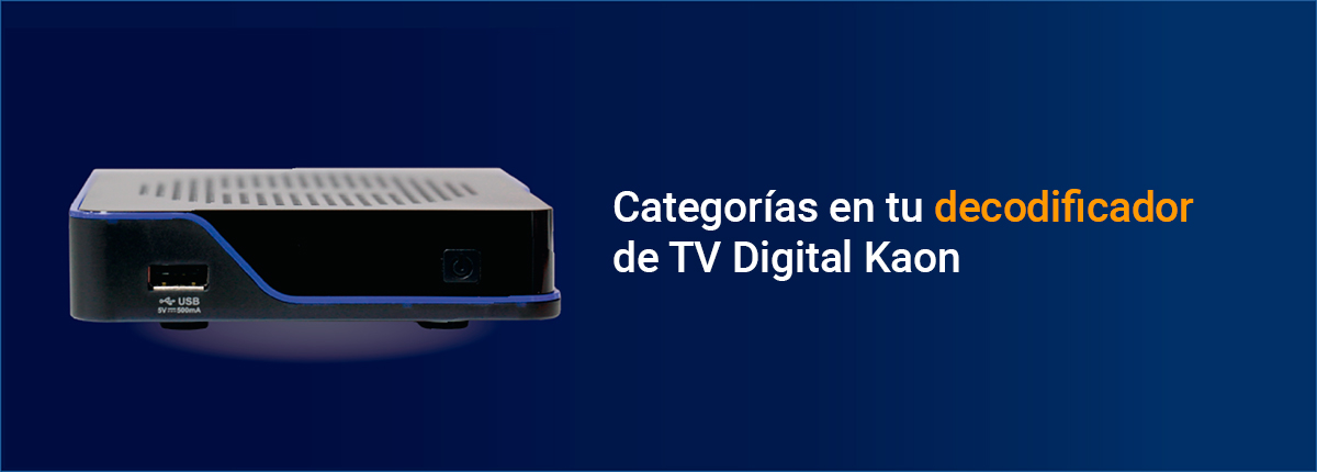 ¿Cómo ver la guía de canales por categorías en tu decodificador de TV Digital Kaon? - Tigo Nicaragua