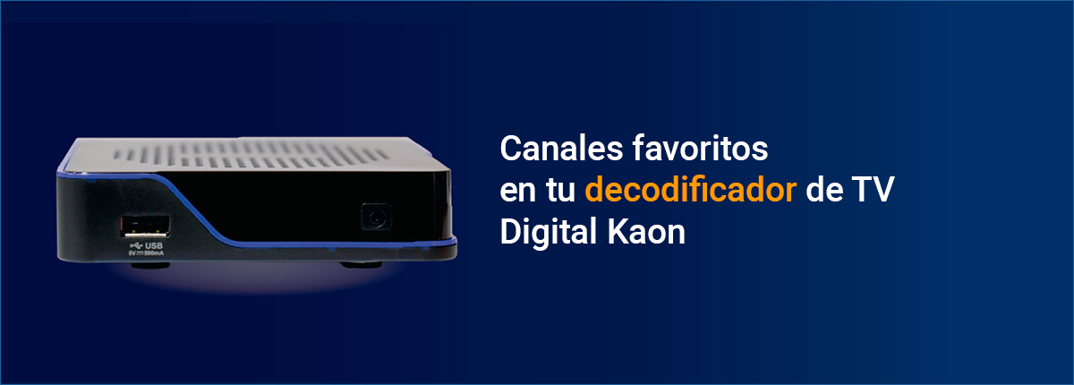 ¿Cómo crear una lista de canales favoritos en tu decodificador de TV Digital Kaon? - Tigo Nicaragua